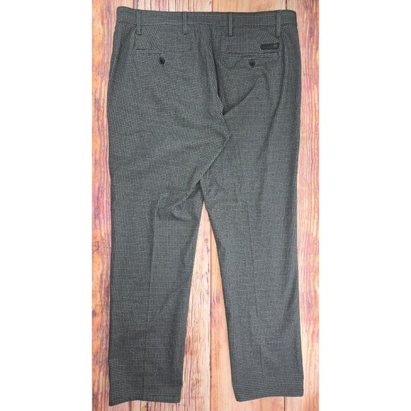 Adriano Goldschmied Marshall Slim Trousers 38x32 Gray Houndstooth Pattern - Picture 2 of 9